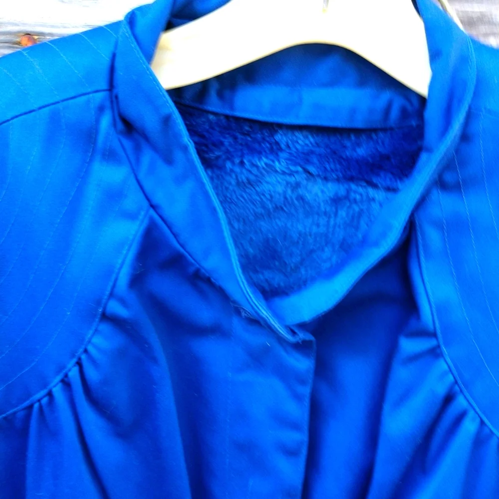 Fleet Street 4 Seasons Coat Button Front & Can Zip Out FUR Lining  Size 16 - Picture 4 of 15